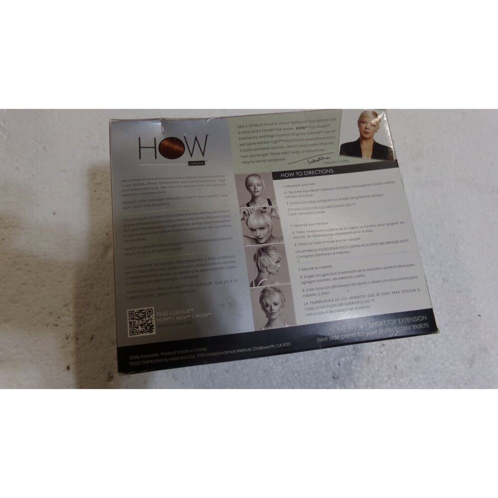 HOW Tabatha Coffey Circle Hair TOP HEAD EXTENTION EXTT HIGH FASHION WIG NEW! - Picture 6 of 7